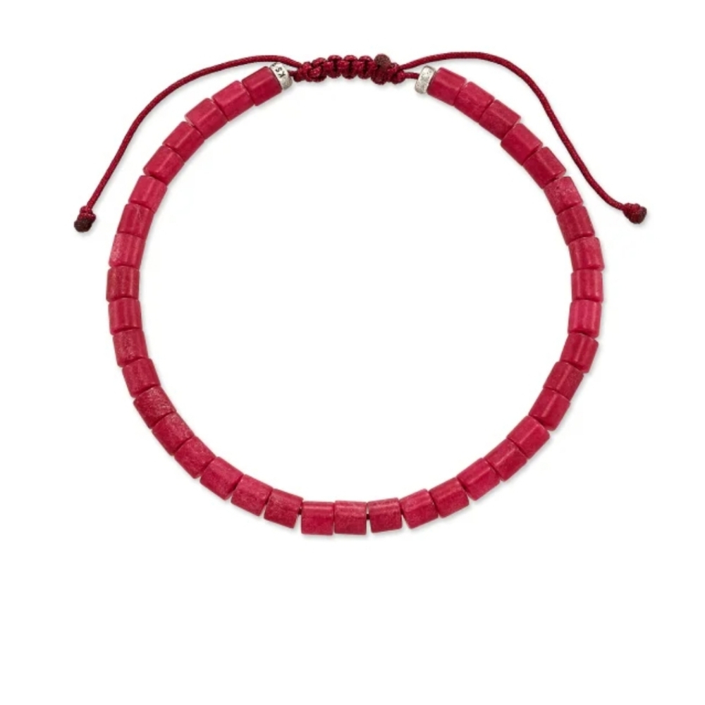 Scott Bros. Red Beaded Bracelet